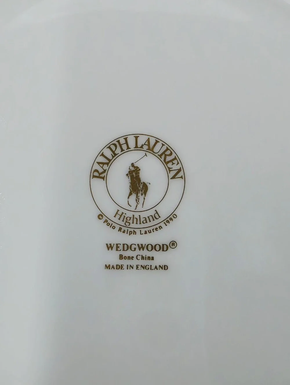 Wedgwood Ralph Lauren Highland Pattern Salad Plate Green Red Tartan Border